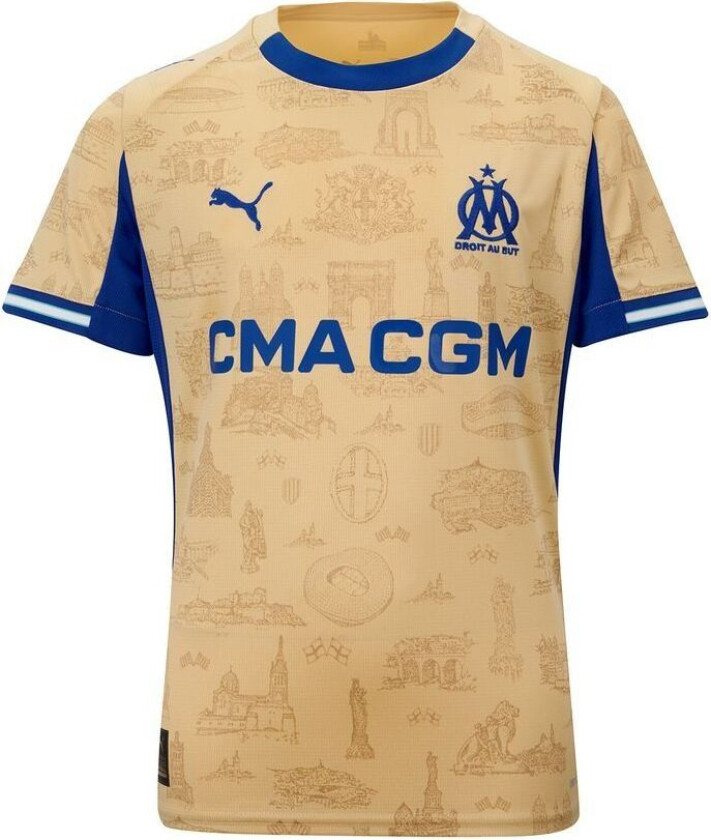 Marseille Fjerdredrakt 2025/26 Barn - PUMA, størrelse 116 cm