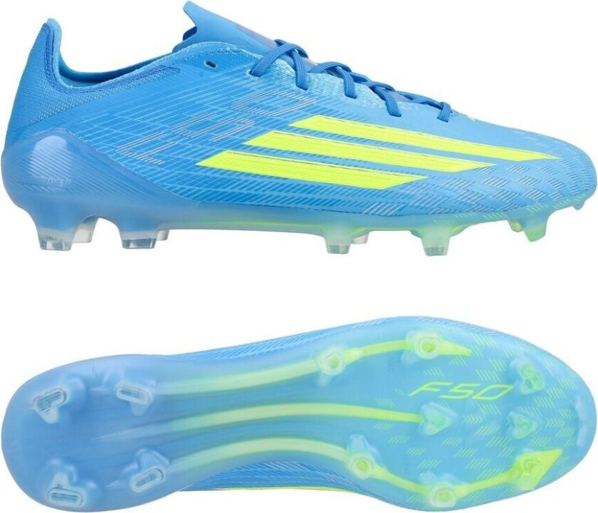 F50 Elite Fg Ice Cold Precision - Lucid Ray Blue/gul/light Utility Aqua - Gress (Fg), størrelse 36⅔