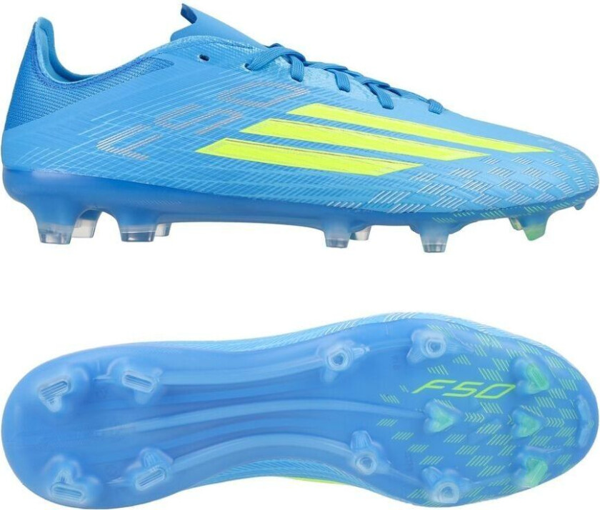 F50 Pro Fg Ice Cold Precision - Lucid Ray Blue/gul/light Utility Aqua - Gress (Fg), størrelse 38⅔