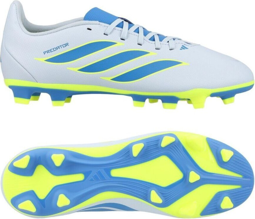 Predator Club Fxg Ice Cold Precision - Crystal Sky/ray Blue/gul Barn, størrelse 36
