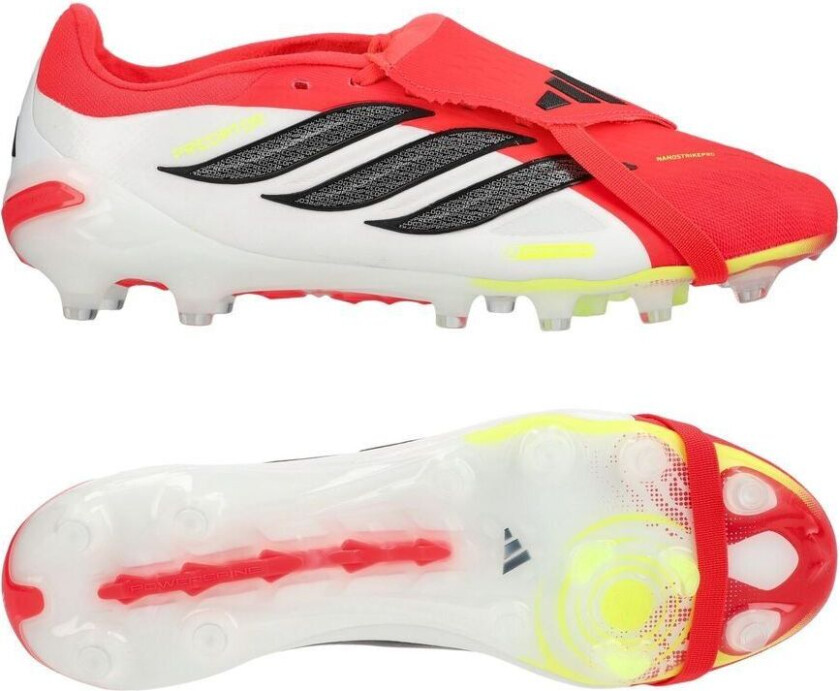 Predator Pro Fold-over Tongue AG Born For Goals - Lucid Red/Svart/Fottøy Hvit - Kunstgress (AG), størrelse 47⅓