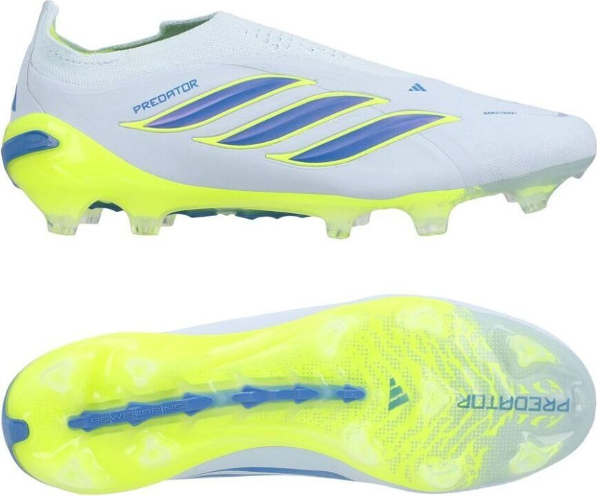 Predator Elite Laceless Fg Ice Cold Precision - Crystal Sky/ray Blue/gul - Gress (Fg), størrelse 38