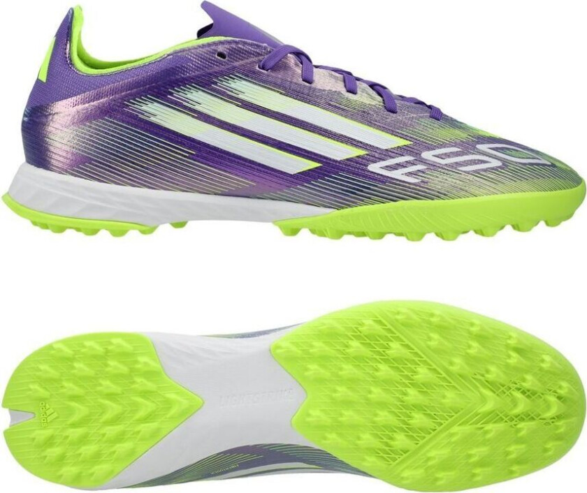 F50 Pro TF Radiant Blaze - Lilla/Fottøy Hvit/Sitron - Turf (TF), størrelse 46⅔