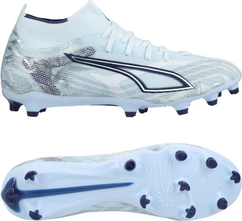 Ultra 6 Match + FG/AG Dreamrush - Isblå/ White/Blue Jewel Kvinner, størrelse 37½