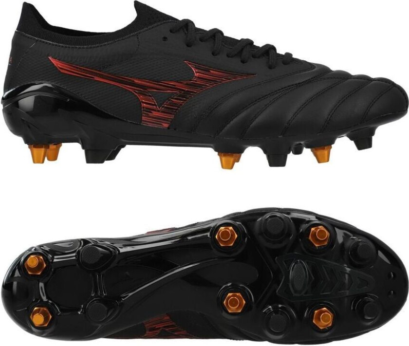 Morelia Neo IV Beta Made in Japan SG Shadow Gem - Svart/rød - Vått gress (SG), størrelse 40½