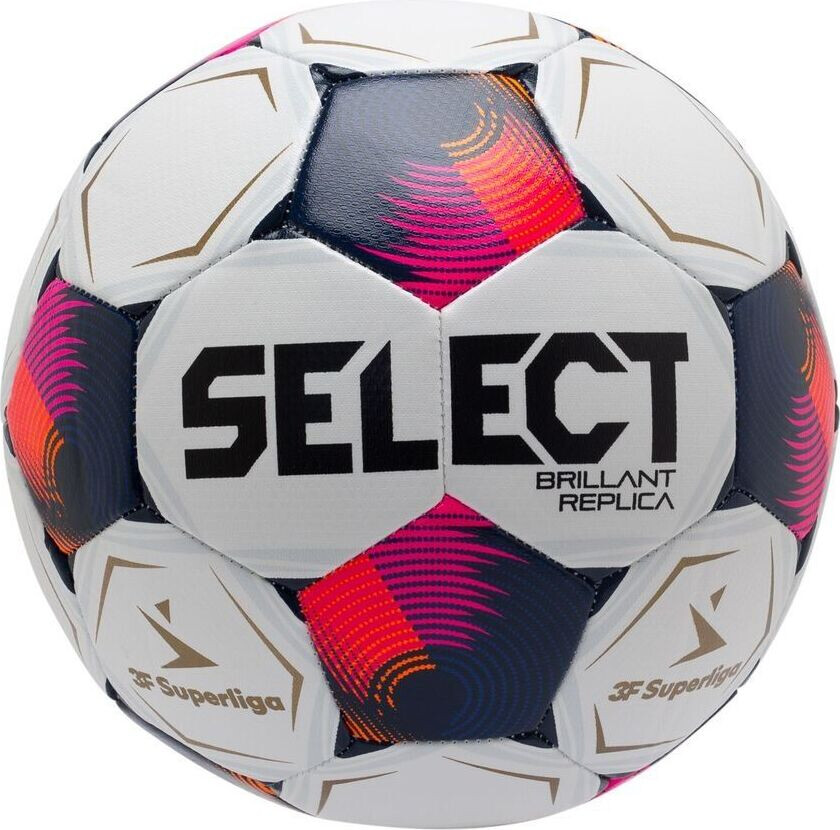 Fotball Brillant Replica V25 3f Superliga - Hvit/rosa, størrelse Ball SZ. 5