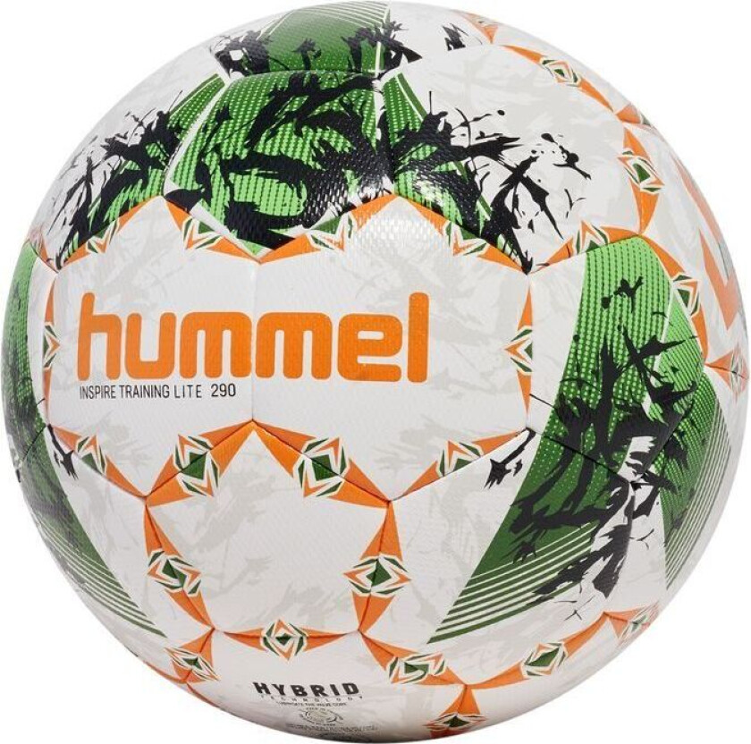 Fotball Inspire Training Lite 290 FB - Hvit/Grønn/Oransje, størrelse Ball SZ. 4