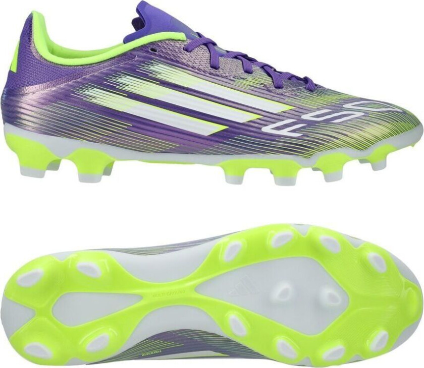 F50 League MG Radiant Blaze - Lilla/Fottøy Hvit/Sitron - Multi Ground (MG), størrelse 46⅔