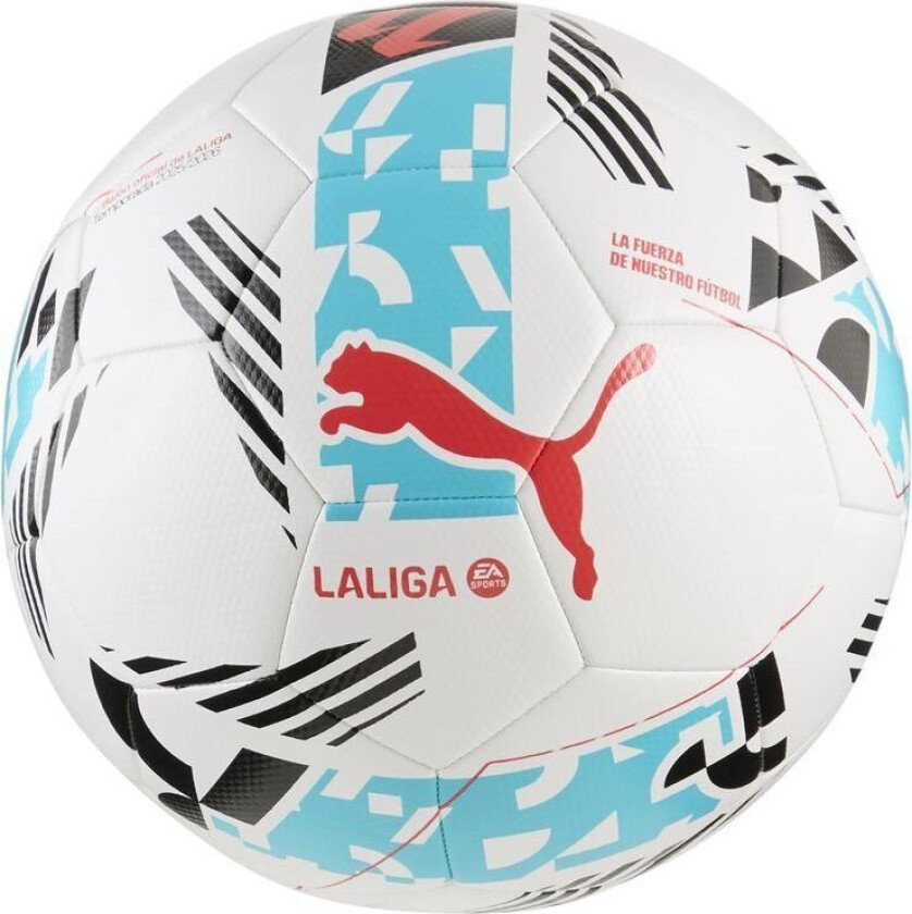 Fotball La Liga 1 Orbita Replica - White/multicolor, størrelse Ball SZ. 5