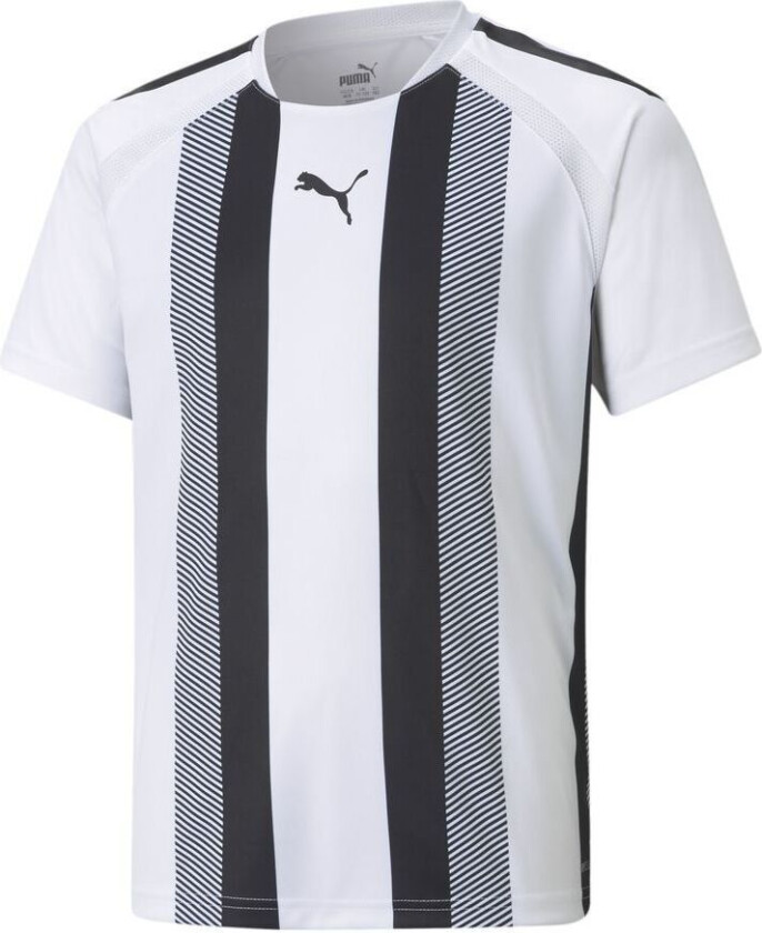Teamliga Striped Jersey - White/ Svart - Barn, størrelse 152 cm