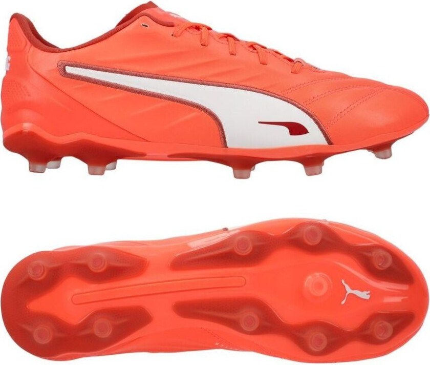 King Pro FG/AG Unlimited - rød/ White/Red Fire, størrelse 44
