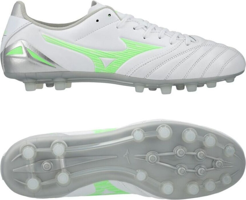 Morelia Neo IV Pro AG Frontier - Hvit/Neon Grønn/Cool Gray - Kunstgress (AG), størrelse 47