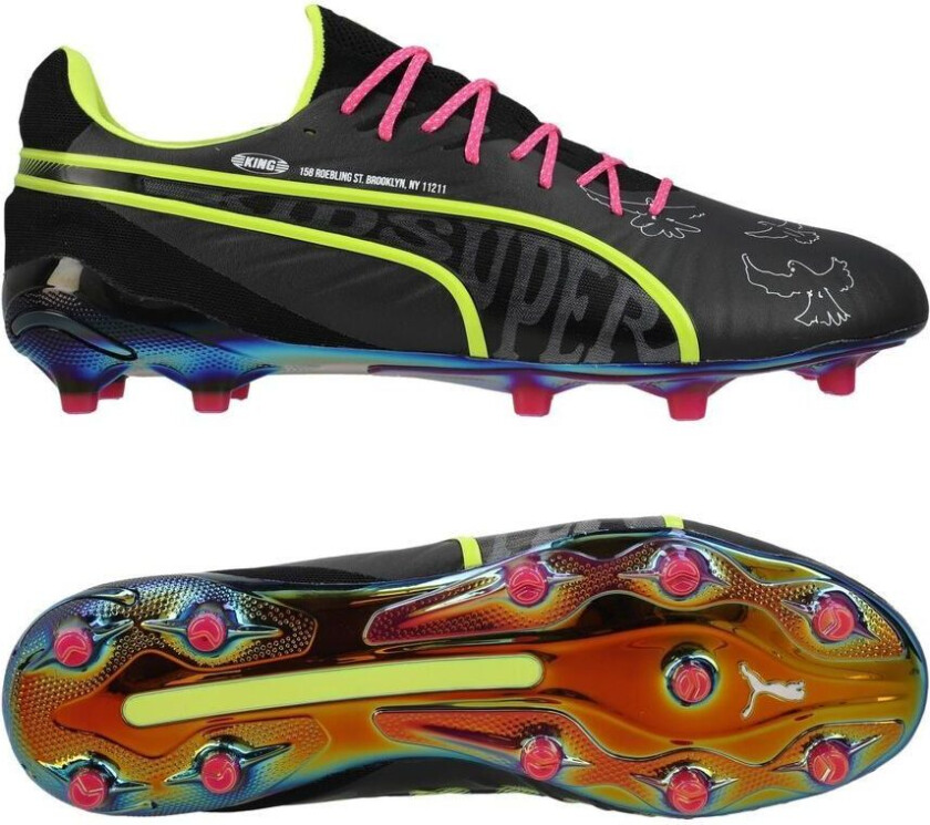 King Ultimate FG/AG Club World Cup X Kidsuper - Grå/Electric Lime/ White/Lysegrå LIMITED EDITION, størrelse 40½