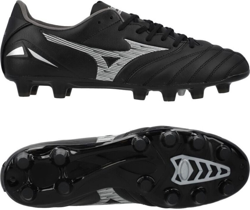 Morelia Neo IV Pro FG Unlimited Black - Svart/Sølv/Svart - Gress (FG), størrelse 40