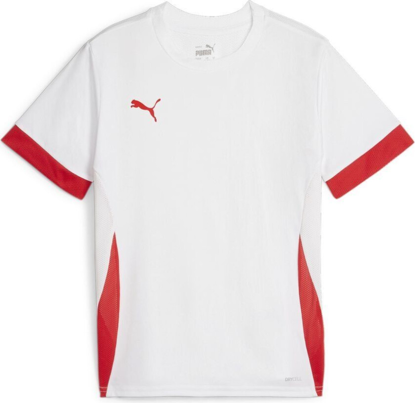 teamGOAL Matchday Jersey - White/ Rød - Barn, størrelse 140 cm