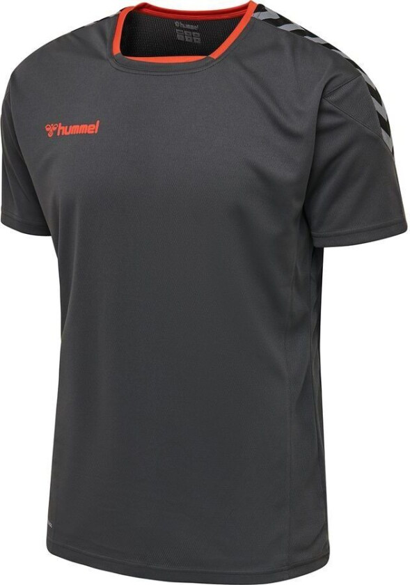 Spillerdrakt Authentic Poly - Grå/Oransje Barn, størrelse 164 cm