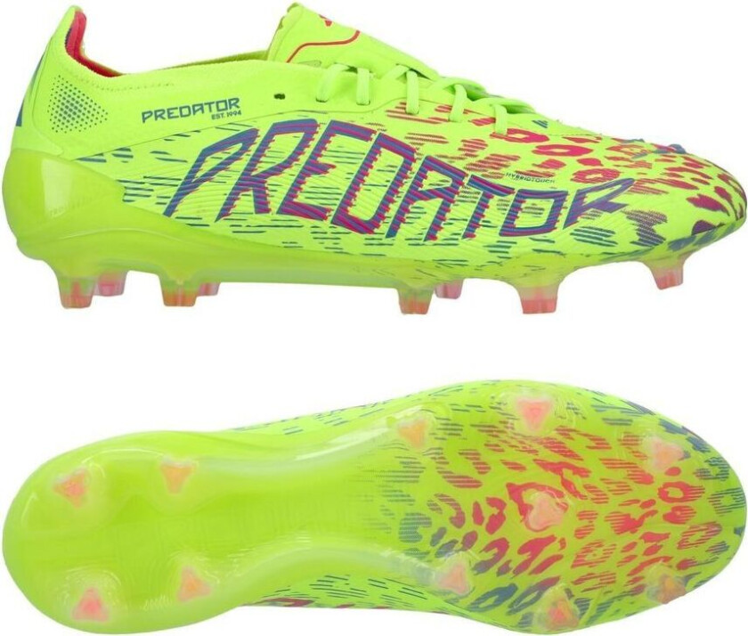 Predator Elite FG Mystic Victory - Sitron/Lucid Pink/Blå fusjon - Gress (FG), størrelse 47⅓