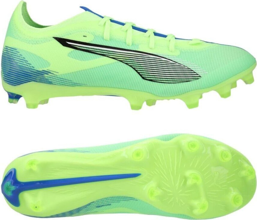 Ultra 5 Match FG/AG Lights Out - Fizzy Apple/ White/Blå, størrelse 44½
