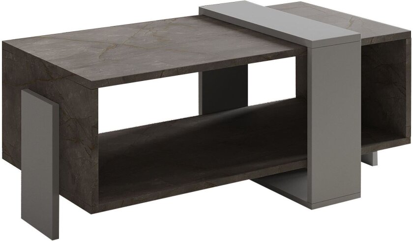 Norell Sofabord 90x40x49 cm - Gordion marmor og grå