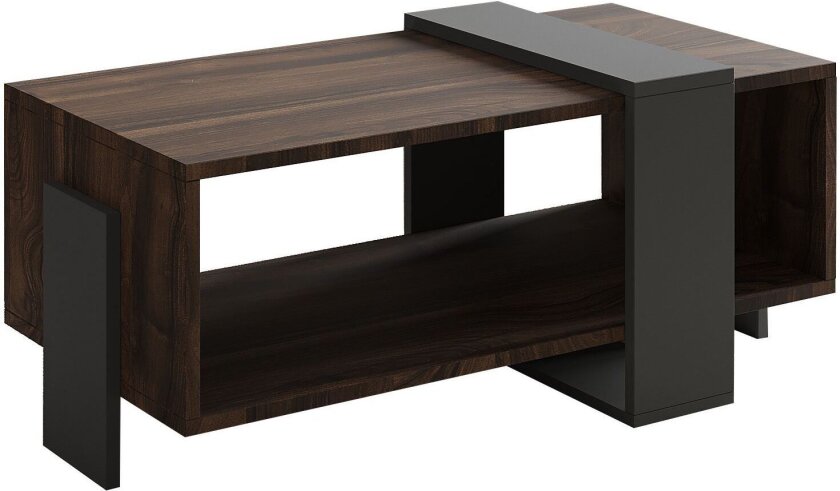 Norell Sofabord 90x40x49 cm - Valnøtt og antrasitt