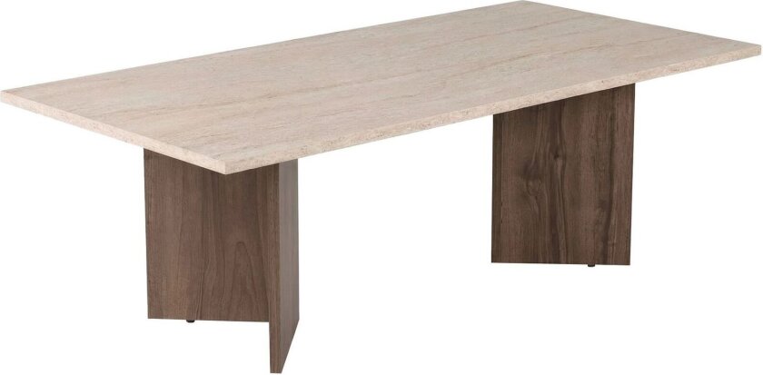 Isami Sofabord 119x40x60 cm - Travertin, Venezia valnøtt