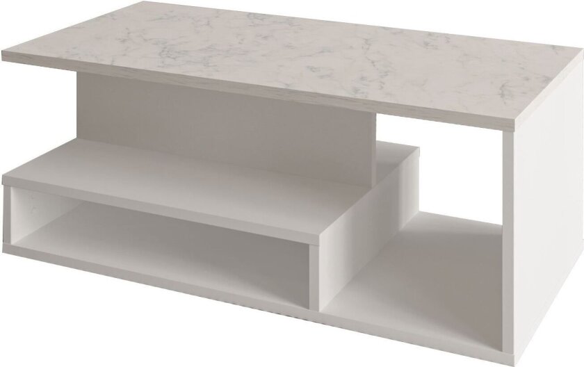 Fenlo Sofabord 90x35x44,8 cm - Hvit marmor