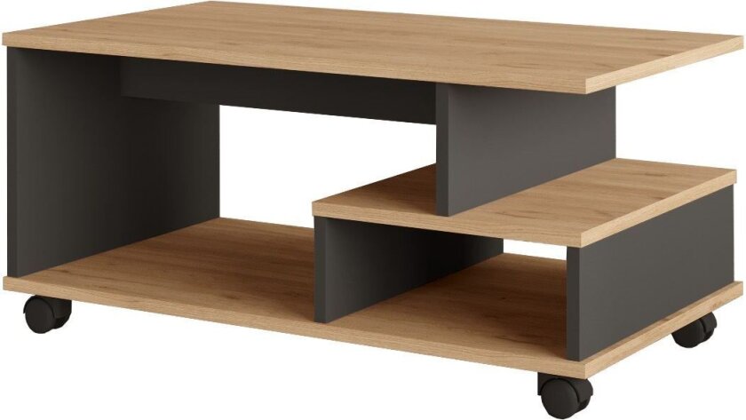 Solven Sofabord 90x42,5x51 cm - Eik og antrasitt
