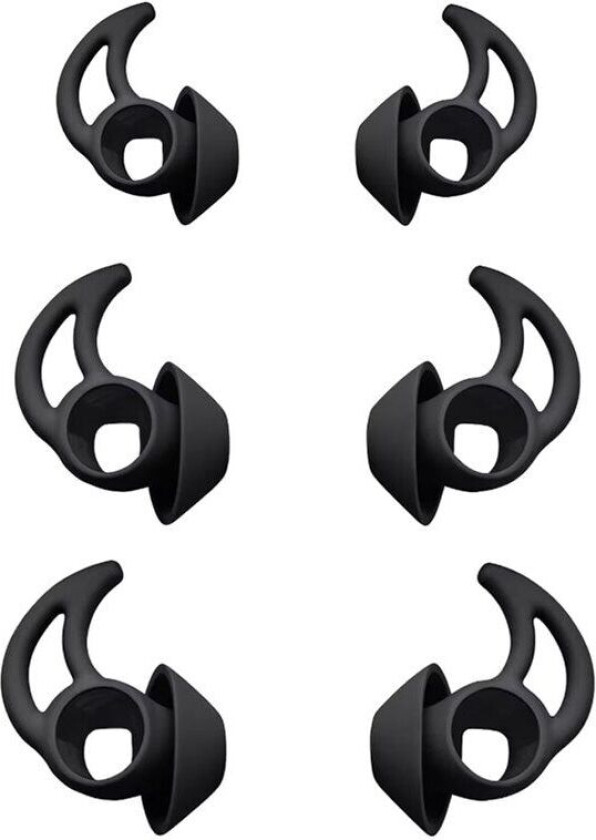 Øreputer 6-pak Sport Earbuds - Svart