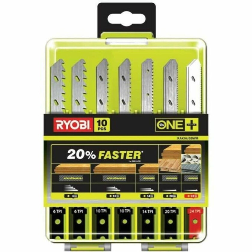 Sagblad Ryobi One+ Stikksager 10 Deler