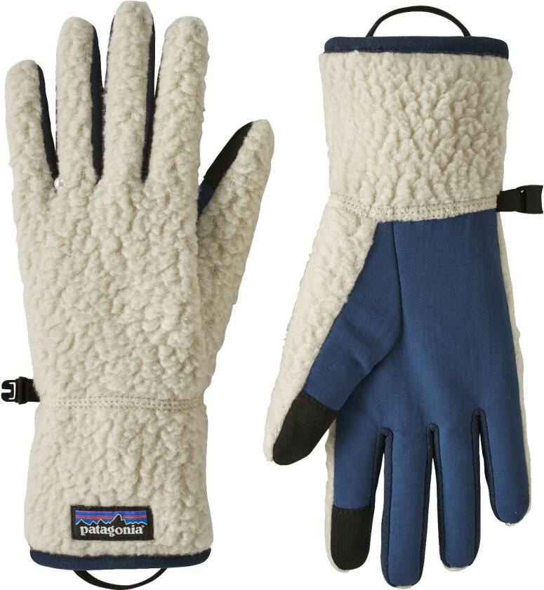 Retro Pile Gloves Dark Natural L