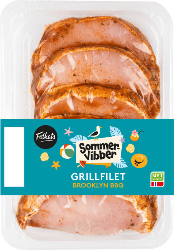 Svin Grillfilet Saftige skiver av svin ytrefilet med BBQ-krydder.