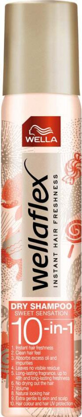Wellaflex Dry Shampoo Sweet sensation, 180 ml Tørrsjampo