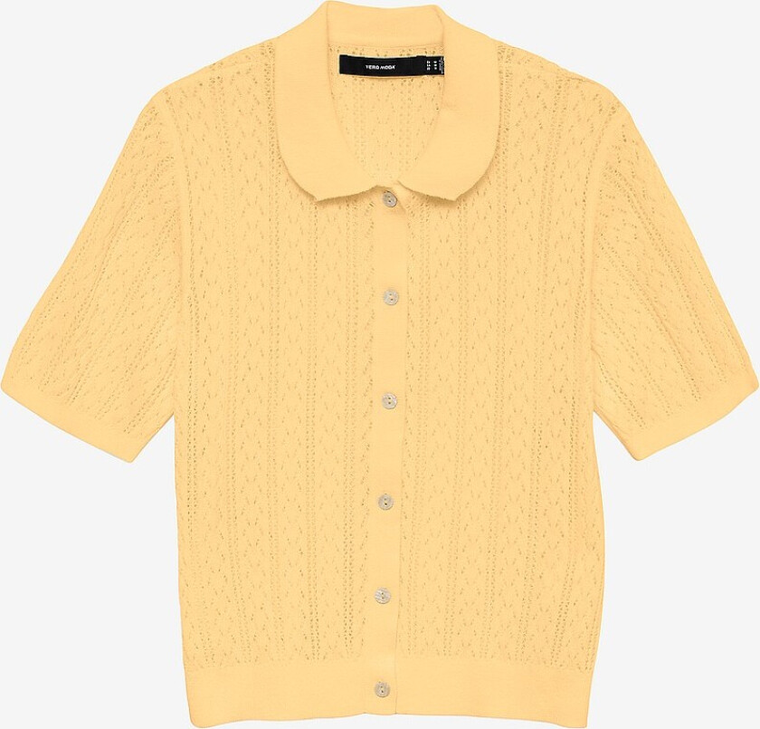 Kardigan vmLux Light 2/4 Poloneck Pull. SE - Gull