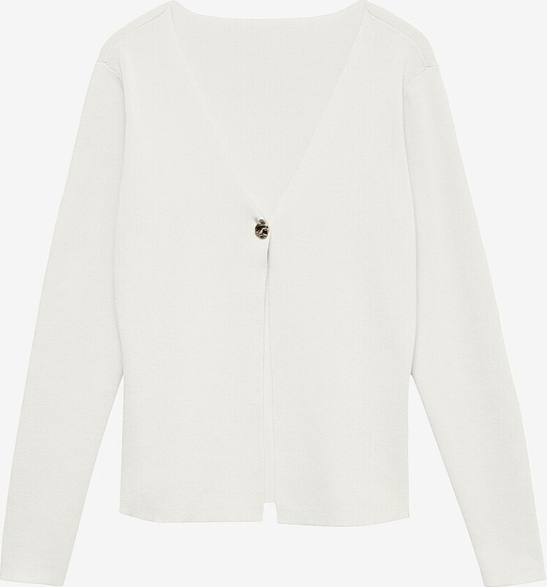 Kardigan vmHailey LS Knit Jrs Exp - Hvit