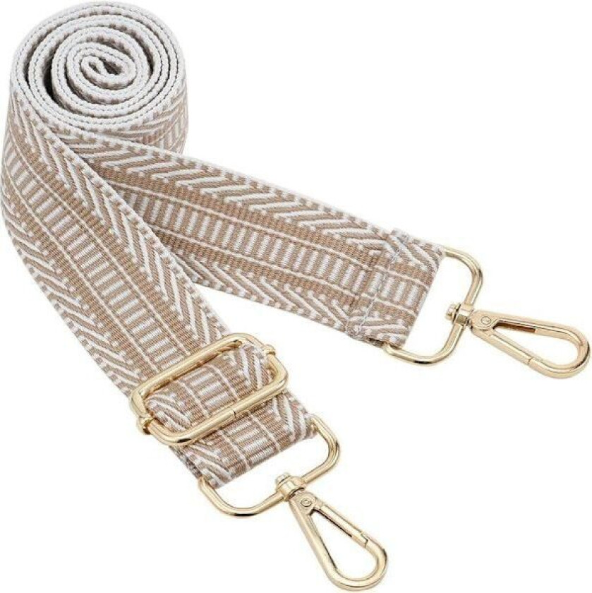 Justerbar skulderrem i kanvas, bred, for utskiftbare vesker, crossbody, håndveske