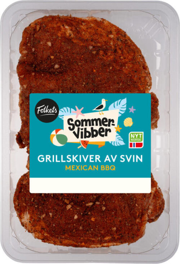 Svin Grillskiver Møre og saftige skiver av benfri svinekam med smak av blant annet paprika og mild chili.