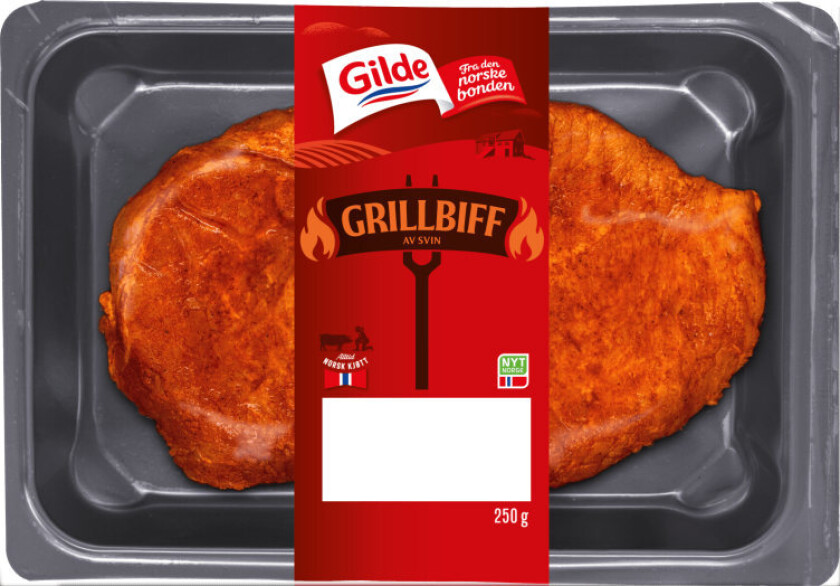 Grillbiff Av Svin Svinebiff som passer utmerket på grillen.
