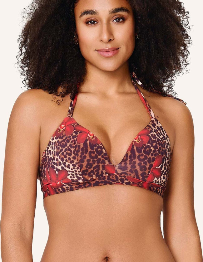 Leopard Flower Shine bikinitopp med bøyle, leopard, Størrelse: 36D, Kvinner