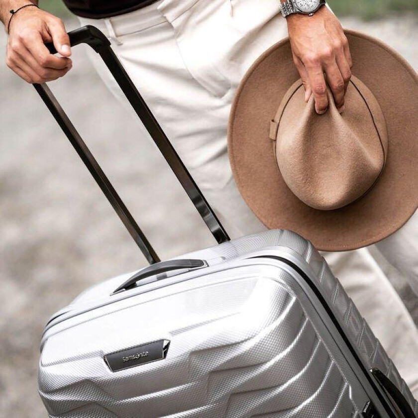 PROXIS Utvidbar koffert med 4 hjul 55 cm Silver