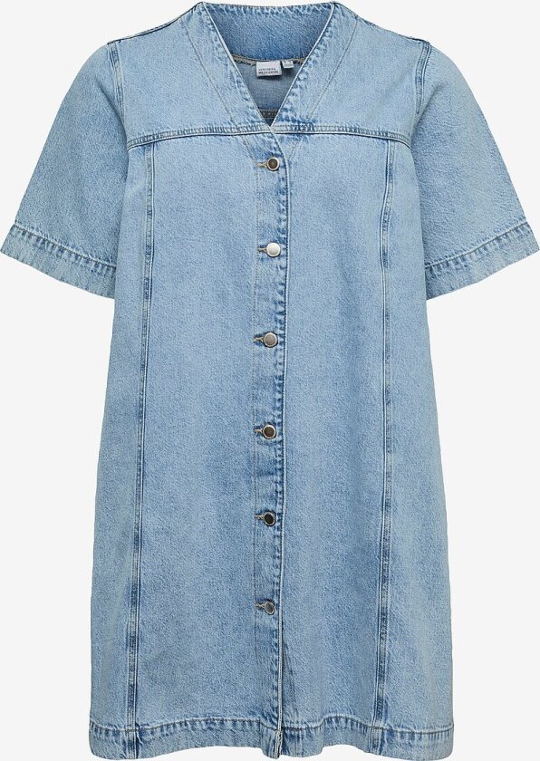 Denimkjole vmcFonda 2/4 Abk V-neck - Blå