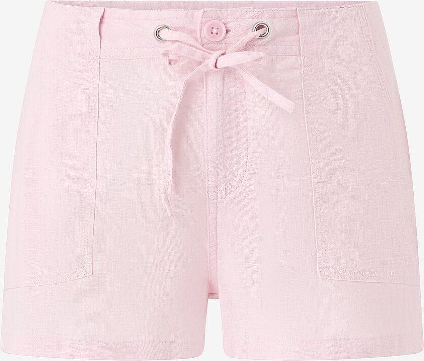 Shorts i lin Linen Blend Mini Cargo - Lilla