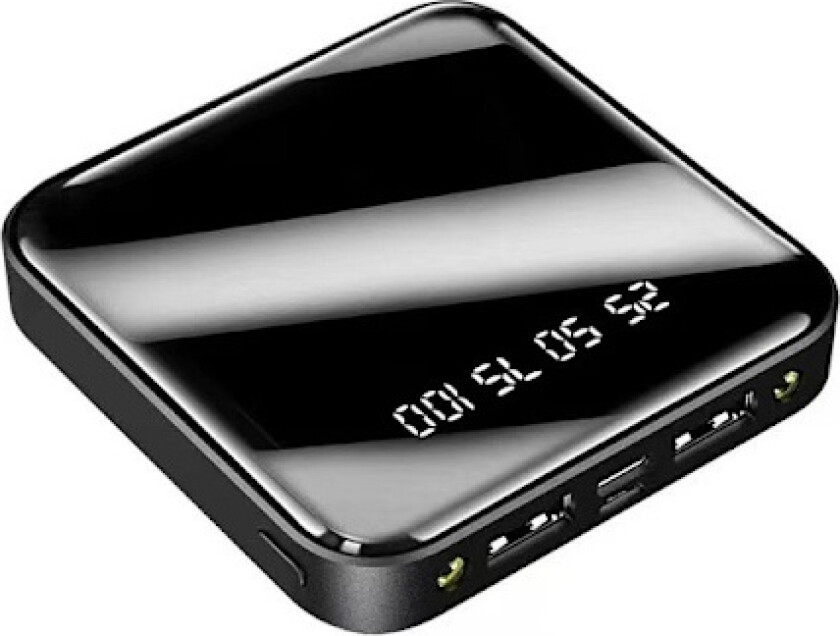 Mini Powerbank med høy kapasitet 20000 mAh, ultratynn, kompakt, praktisk, hurtiglading, universell Powerbank-kompatibilitet med mobiltelefoner