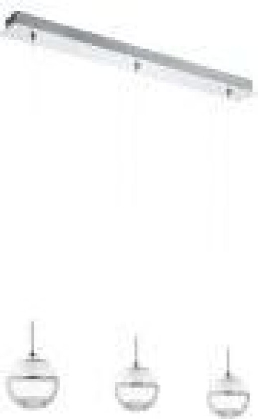 Montefio 1, Fleksibel montering, Kromfarget, Gjennomsiktig, Hvit, Gjennomsiktig, Hvit, Stål, Krystall, Glass, Innendørs