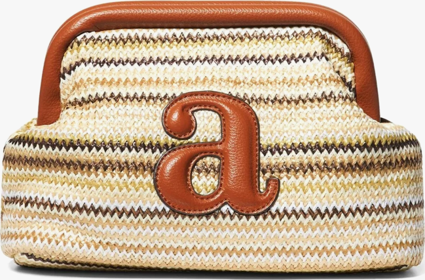 Raffia Clutch Stripe - Grønn - Dame - Vesker - Håndvesker