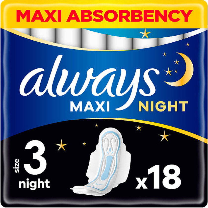Always Bind Maxi Night S3 18stk