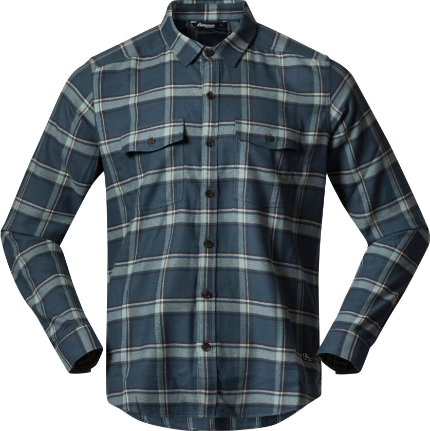 Bergans Of Norway Tovdal Shirt Herre Orion Blue/Misty Forest Check S