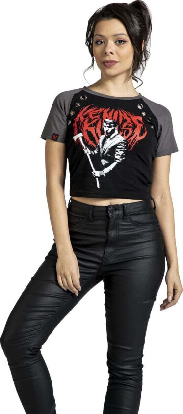 T-skjorte - EMP Signature Collection - S til XXL - Damer - svart-grå