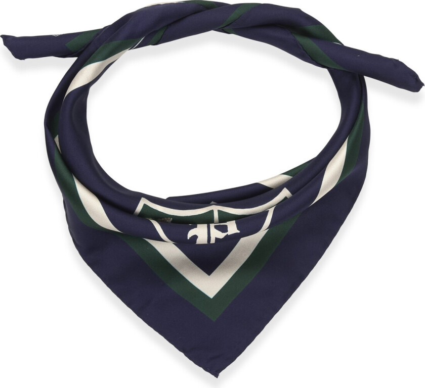 Tennis Crest Scarf-Wvn-Neck Tie - Navy - ONE SIZE