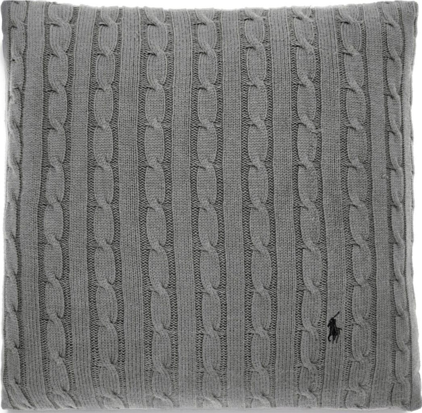 Cable Cushion Cover - Grey - 45X45CM