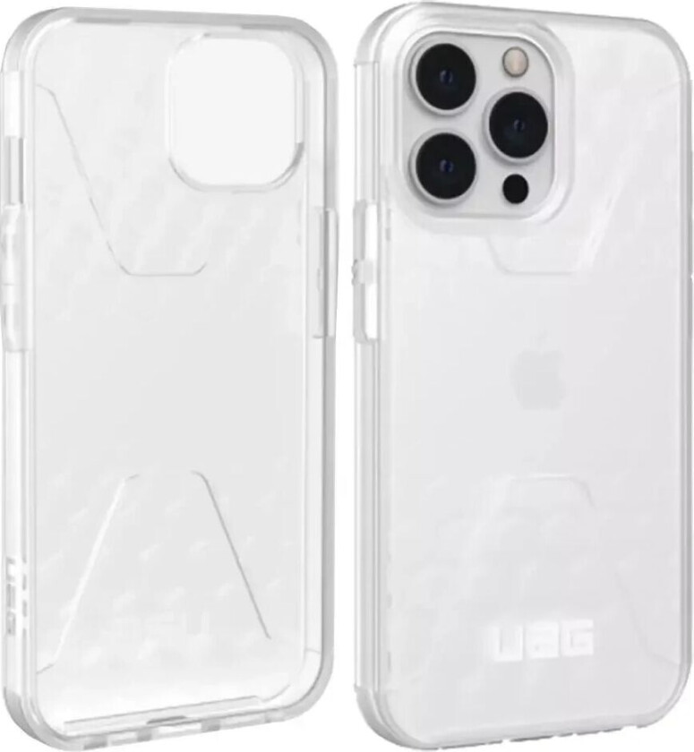 iPhone 13 Pro Max CIVILIAN Series Bakdeksel - Frosted Ice - Gjennomsiktig